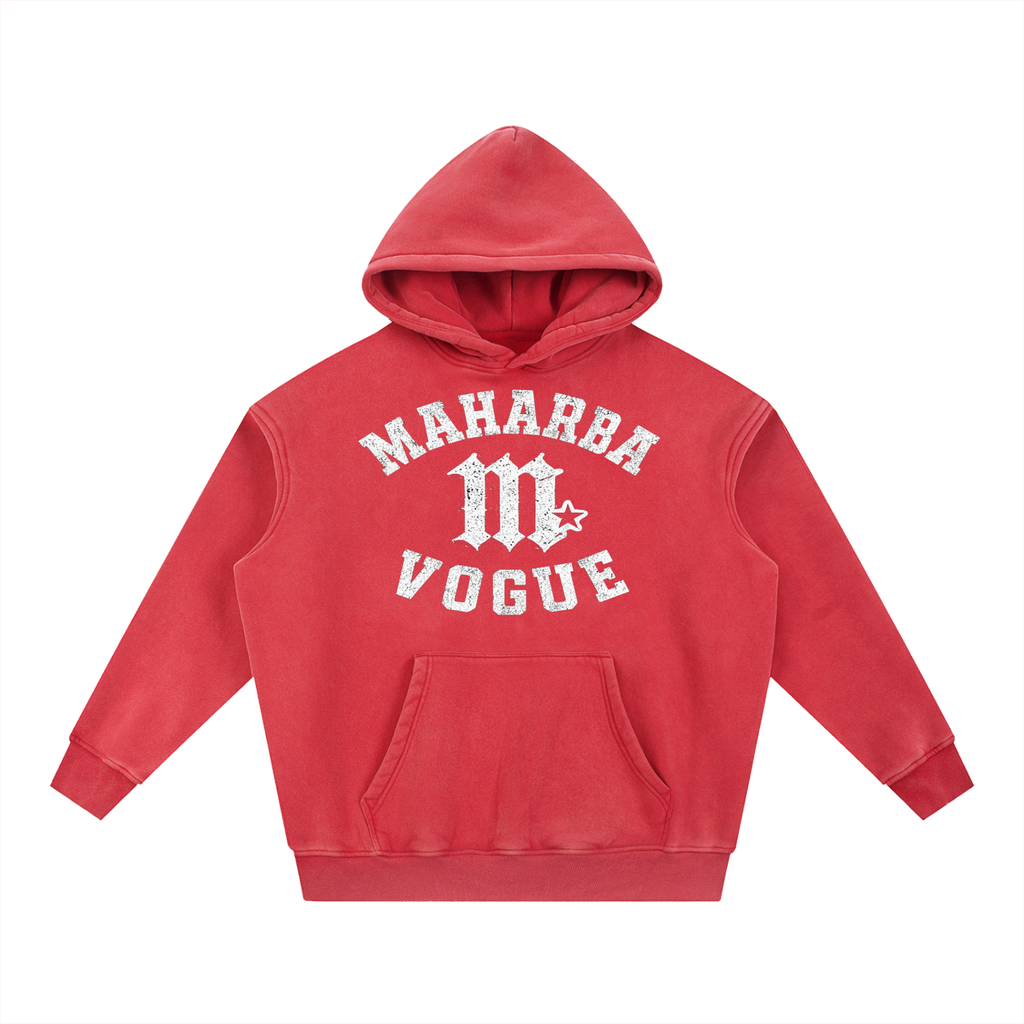 Snow Wash Fleece Oversize Hoodie