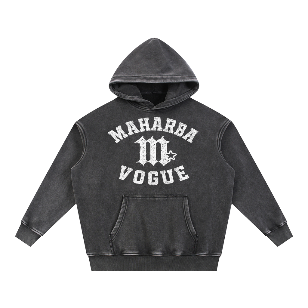 Snow Wash Fleece Oversize Hoodie